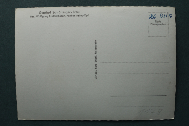 AK Falkenstein / 1940-1960 / Gasthof Schröttinger Bräu / Aral / Strassenansicht / Tankstelle